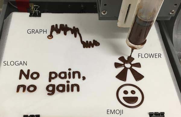 EdiPulse系統將鍛煉數據變成3D打印巧克力，自我監控更愉快